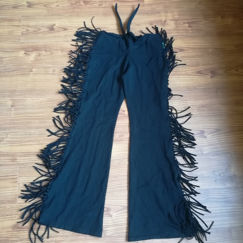 Fringe Hippie Boho Bell-bottoms pants